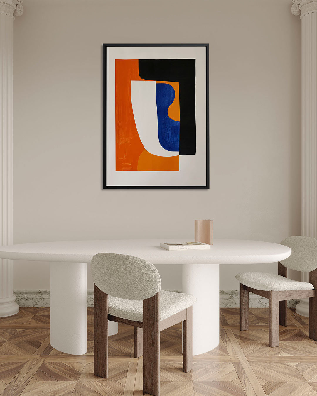 Geometrische vormen compositie Kunstwerk