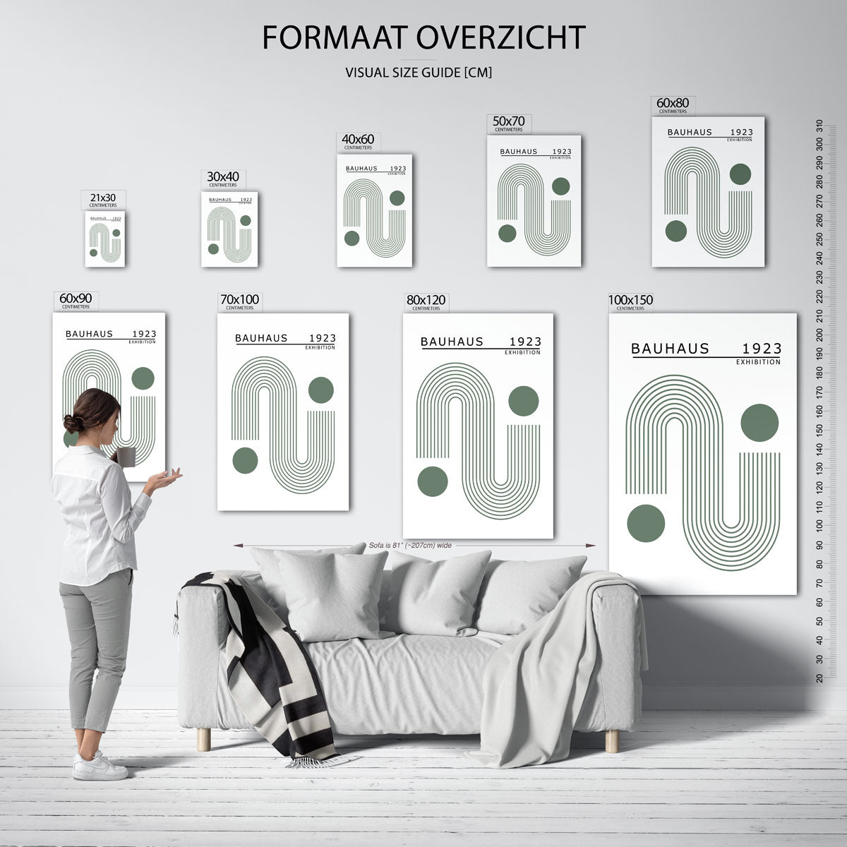 Lijnen en cirkels Poster