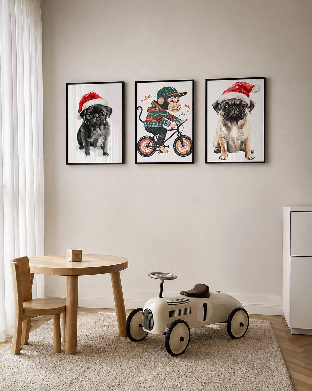 Kerstige vrolijkheid Posterset
