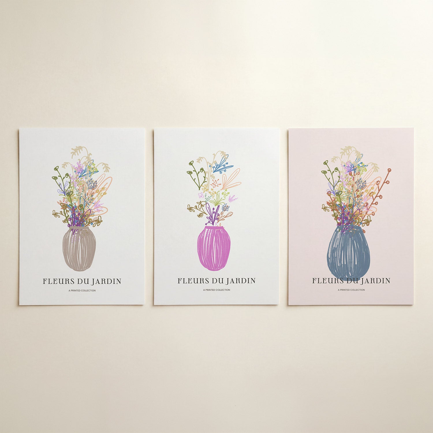 Bloemrijke vaas Posterset