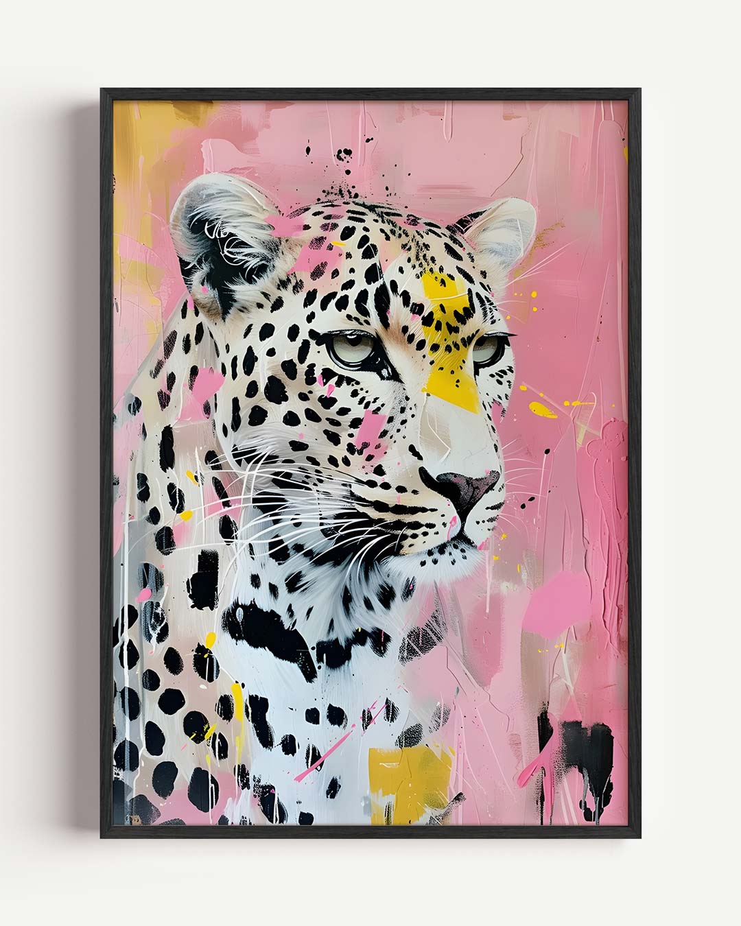 Stijlvolle Luipaard Kunstposter-WallArtistic