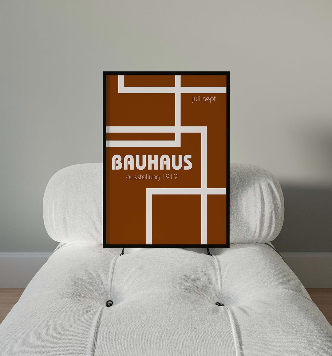 Lijnen en vlakkenspel Poster