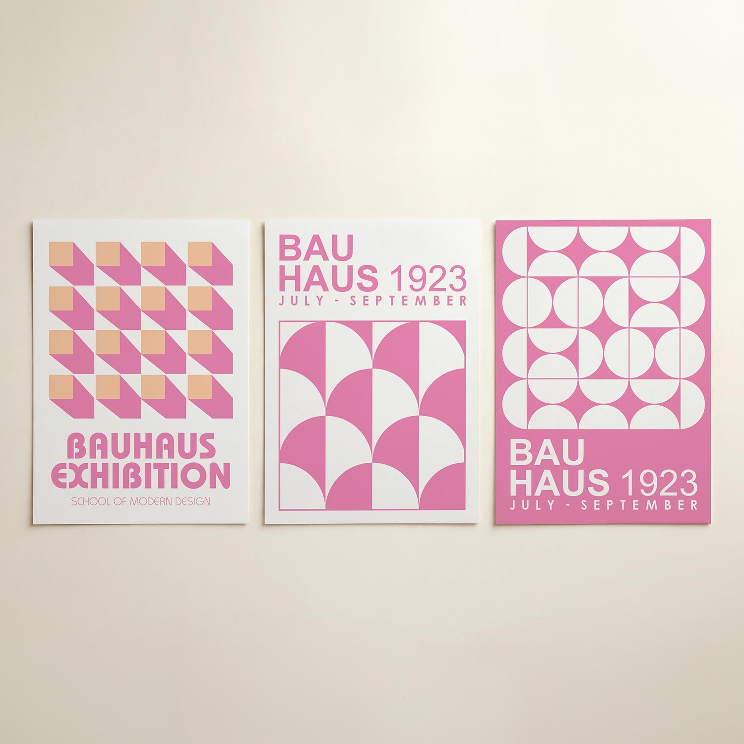 Vorm en schaduw Posterset