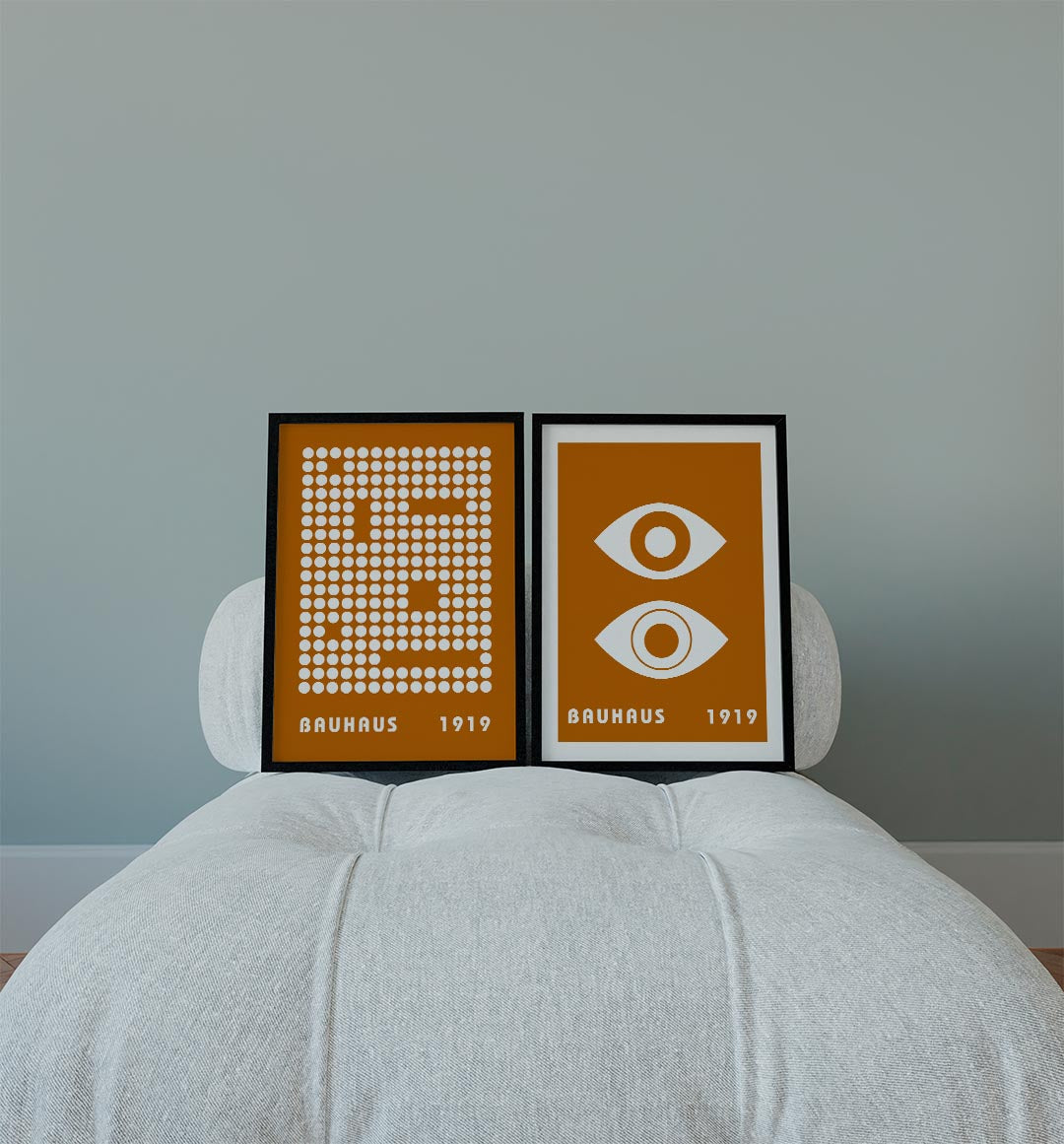 Cirkelpatroon en kleur Posterset