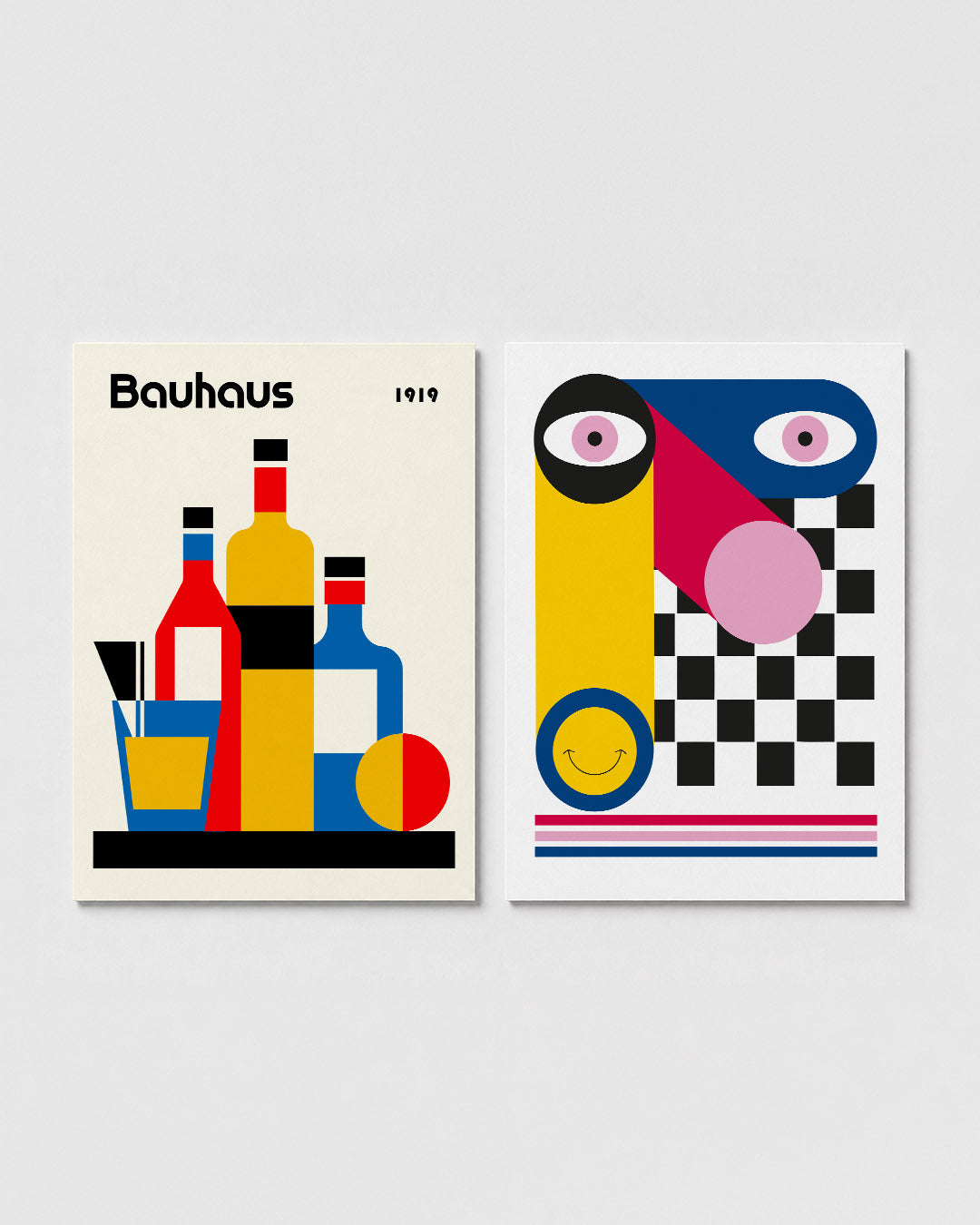 Vormen en kleurvlakken Posterset