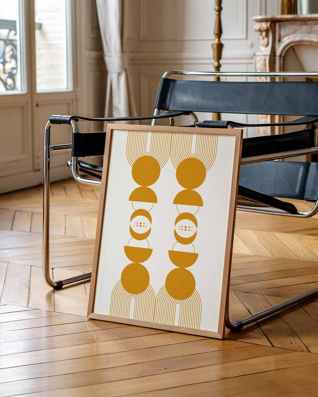 Retro Chic Geometrische Poster-WallArtistic