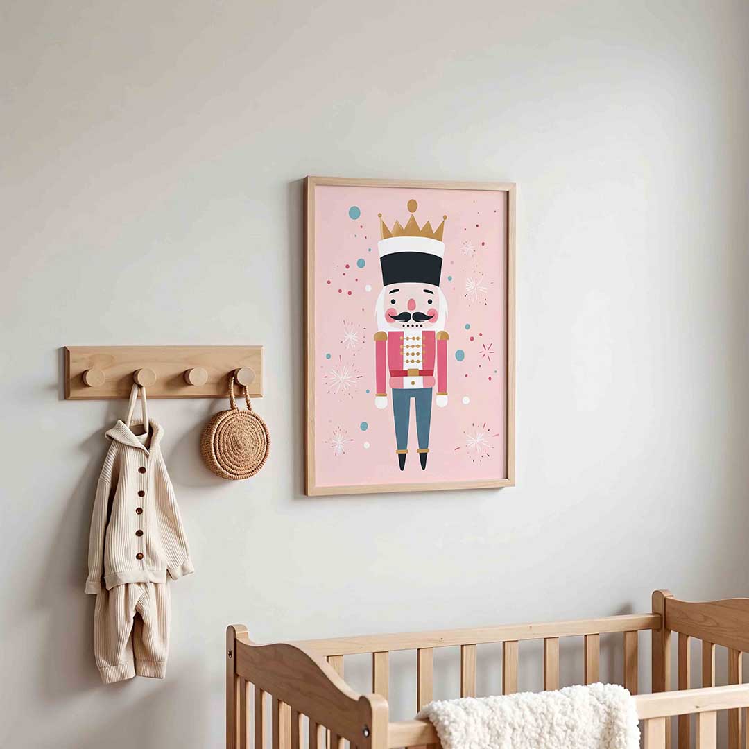 Notenkraker op roze Poster