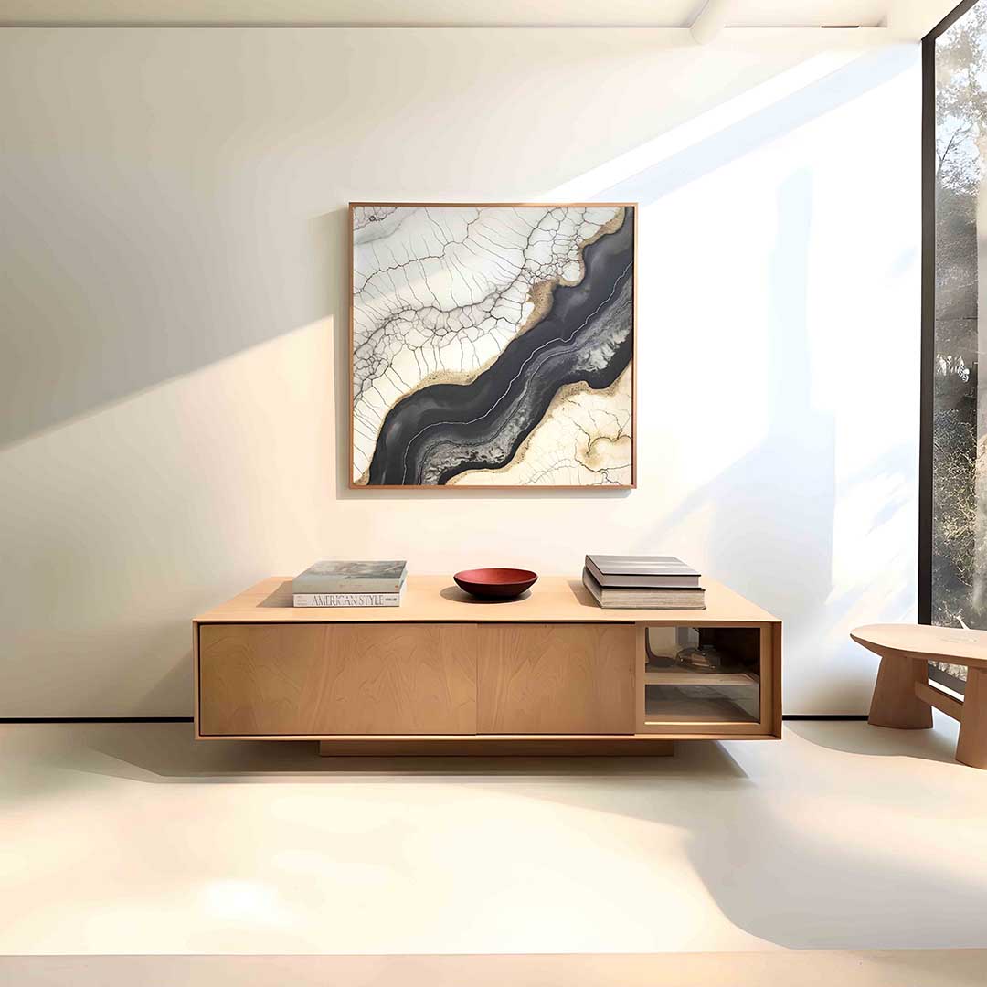 Abstracte lijnen en patronen Poster