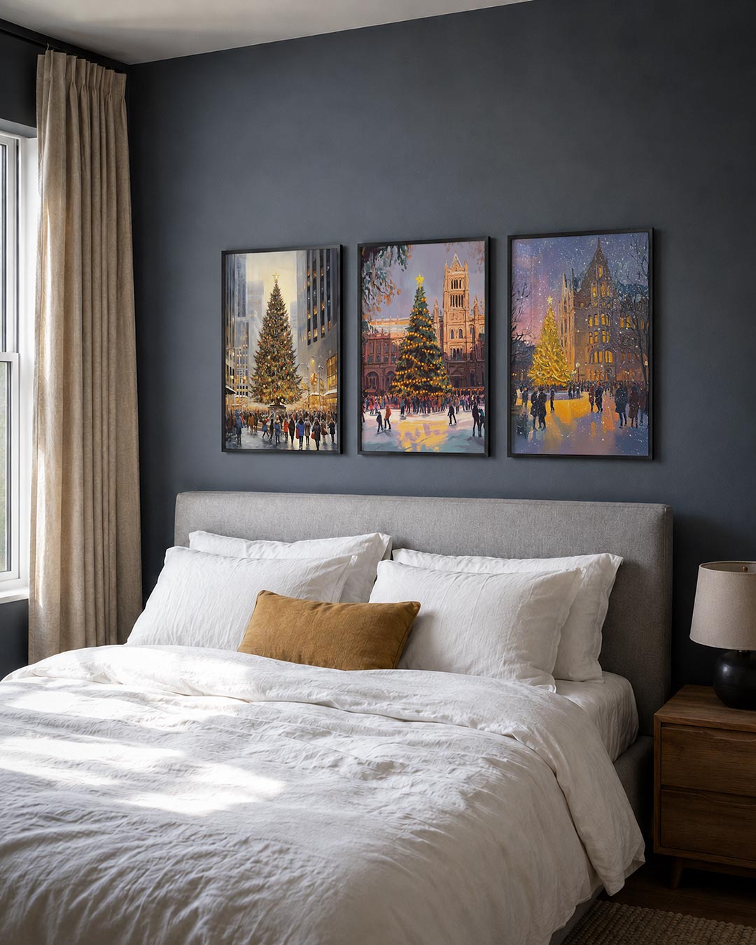 Feestelijke stadslichtjes Posterset