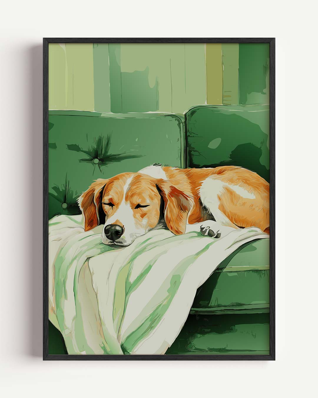 Slaapkamergezelschap: Schattige Hond Poster-WallArtistic