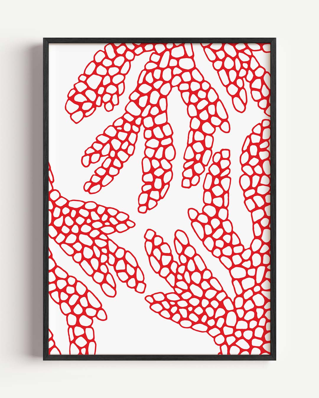 Moderne Koralen Kunstposter-WallArtistic