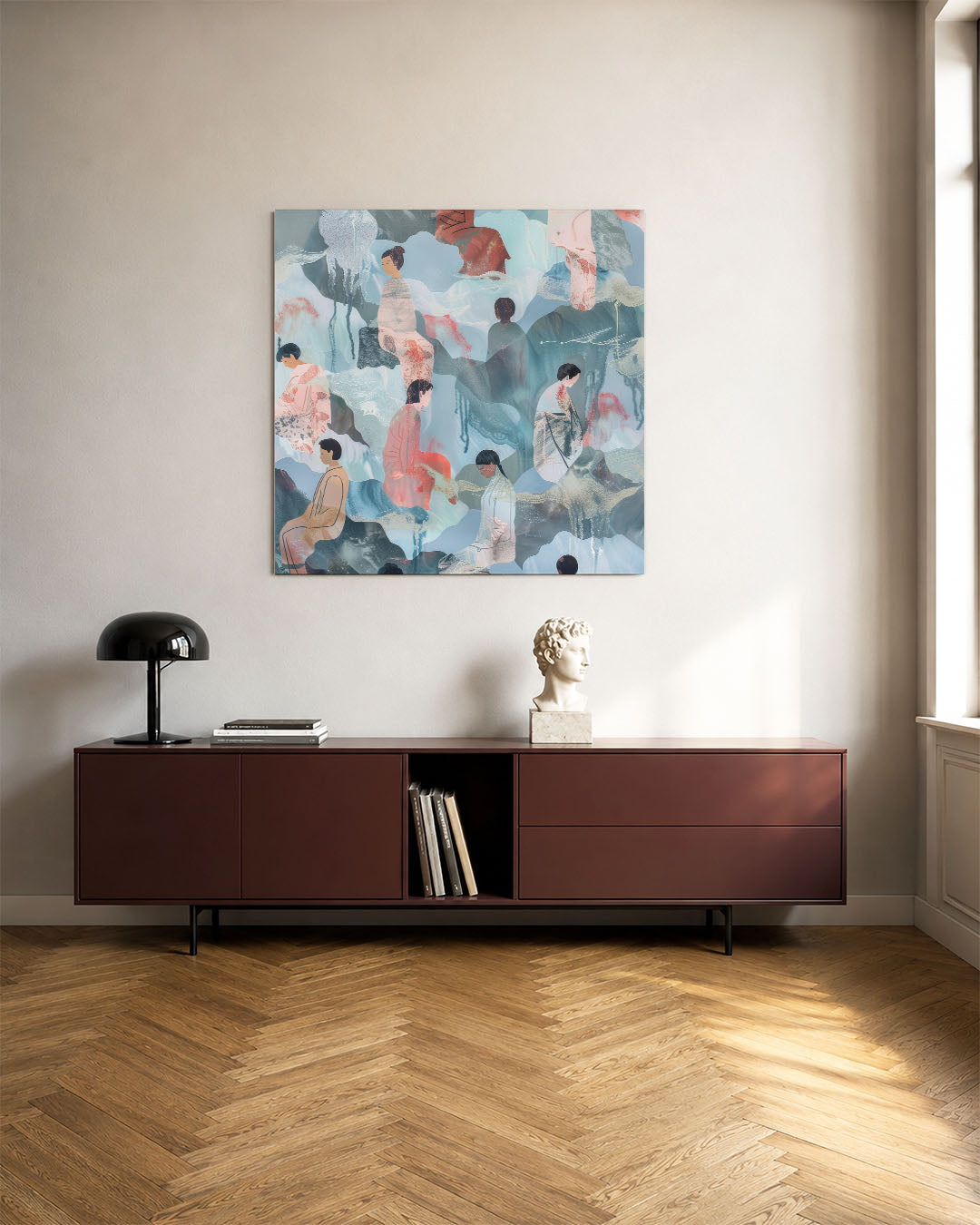 Dromerige figuren Kunstwerk