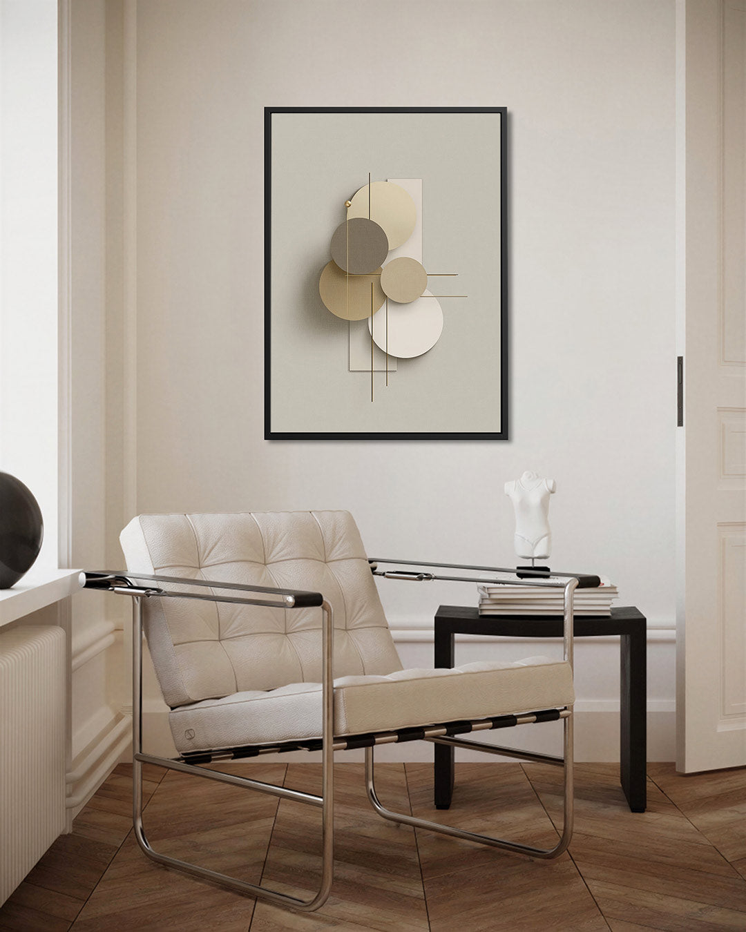 Geometrische cirkelcompositie Kunstwerk