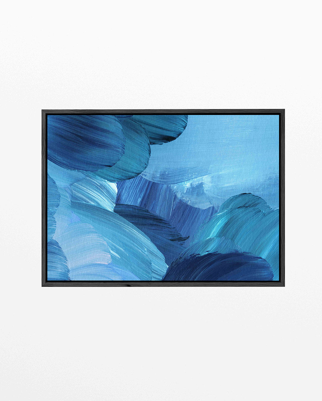 Blauwe vormen Kunstwerk