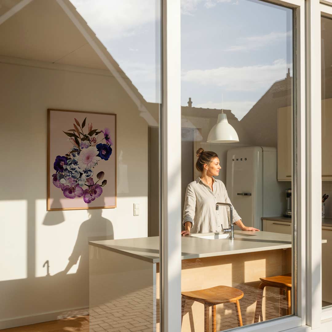 Bloemenexplosie Wanddecoratie Poster-WallArtistic