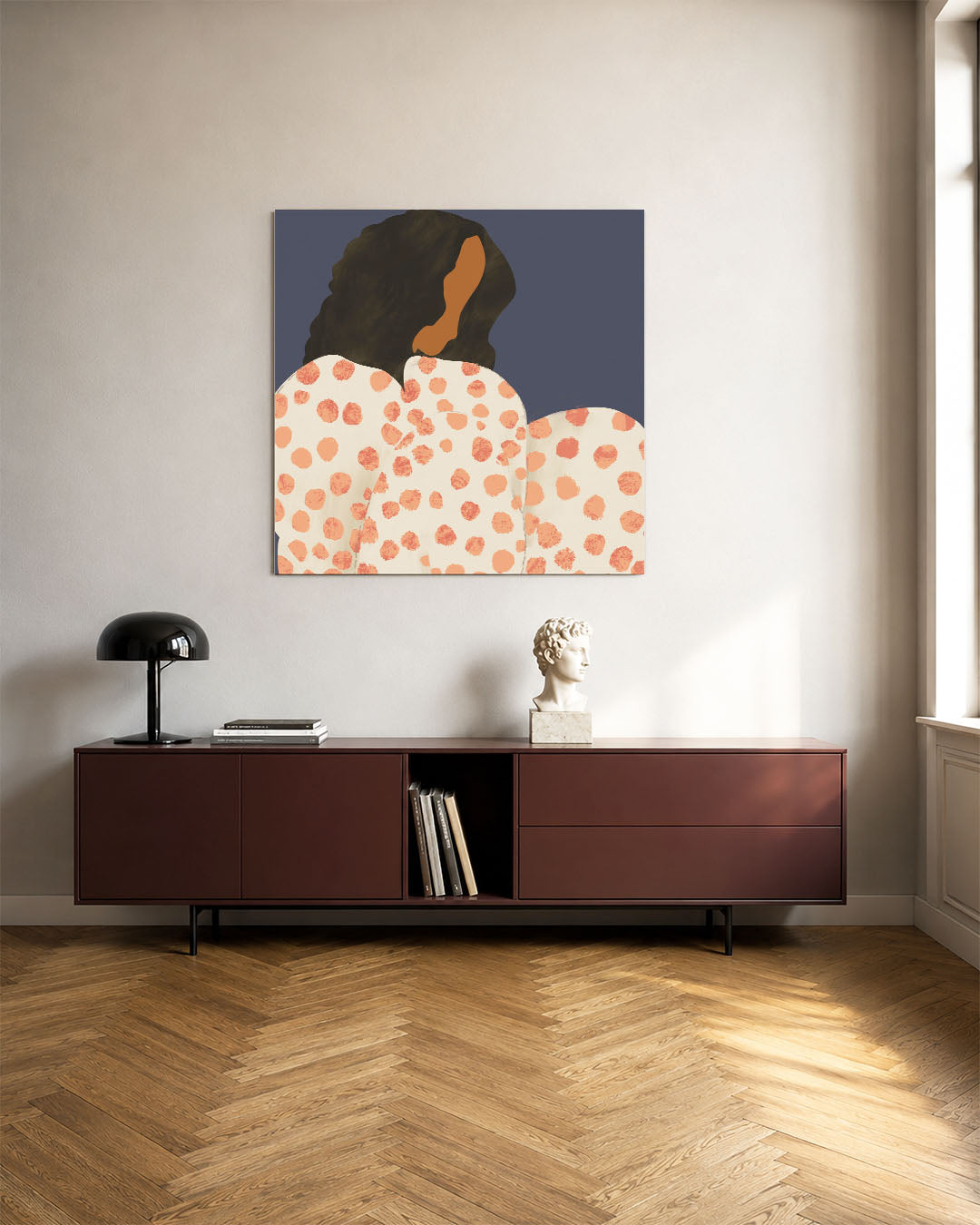 Vrouwelijke silhouet Kunstwerk