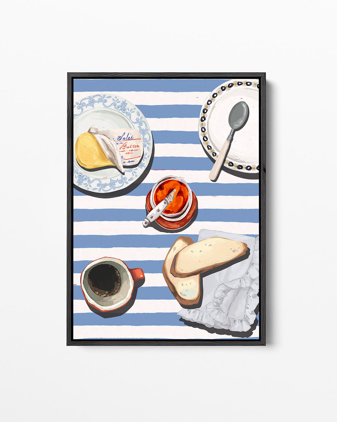Ontbijt op tafel Kunstwerk