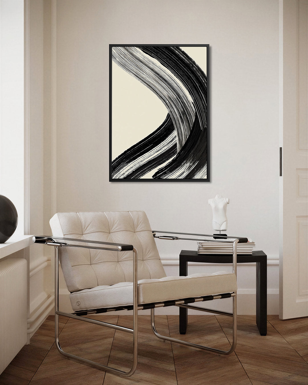 Dynamische borstelslag Kunstwerk