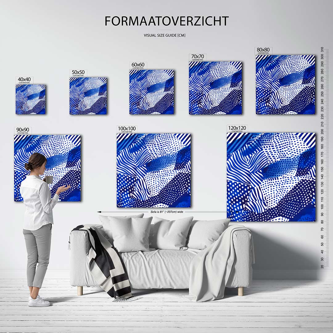 Dynamische patronen Kunstwerk