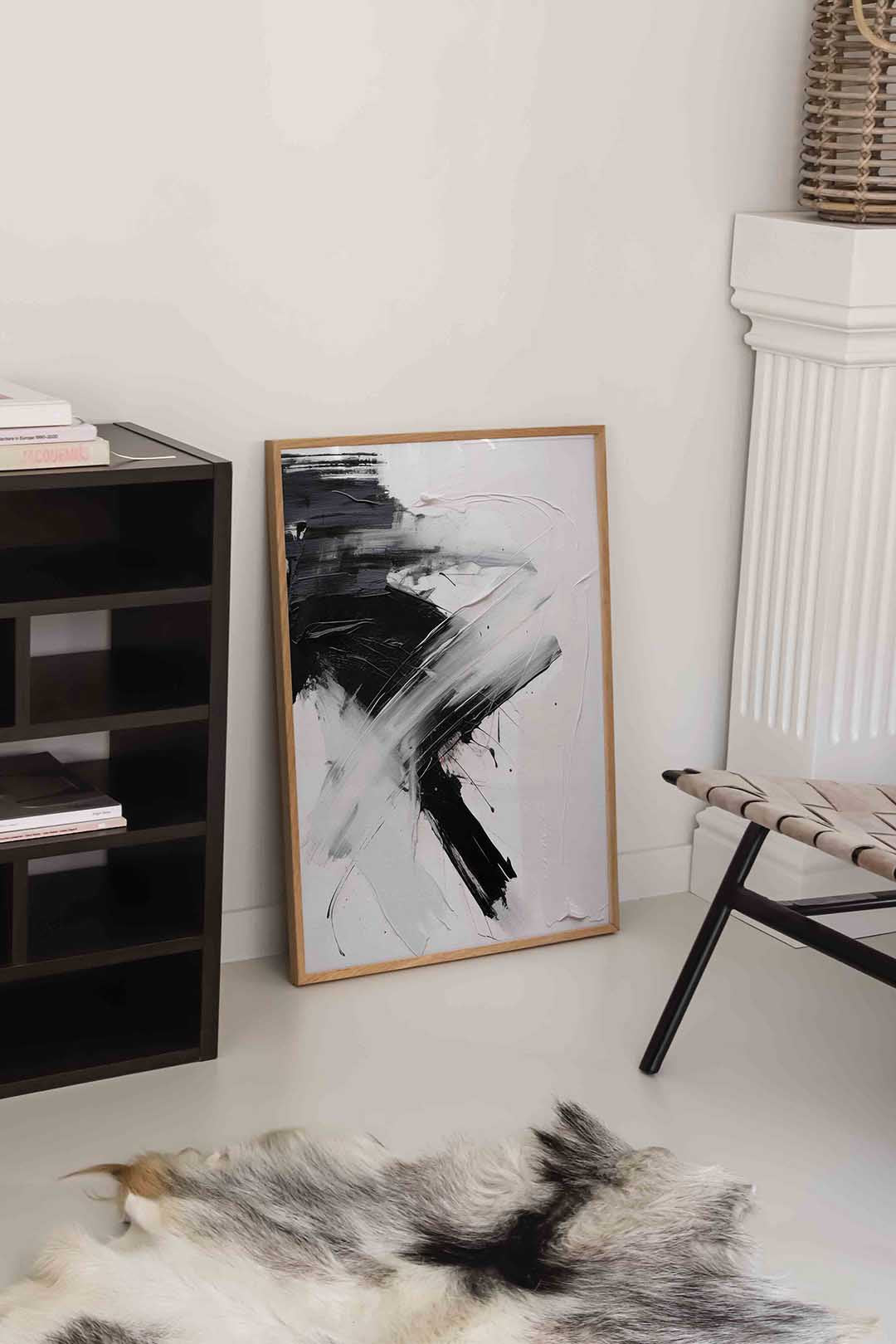 Abstracte zwart wit Poster