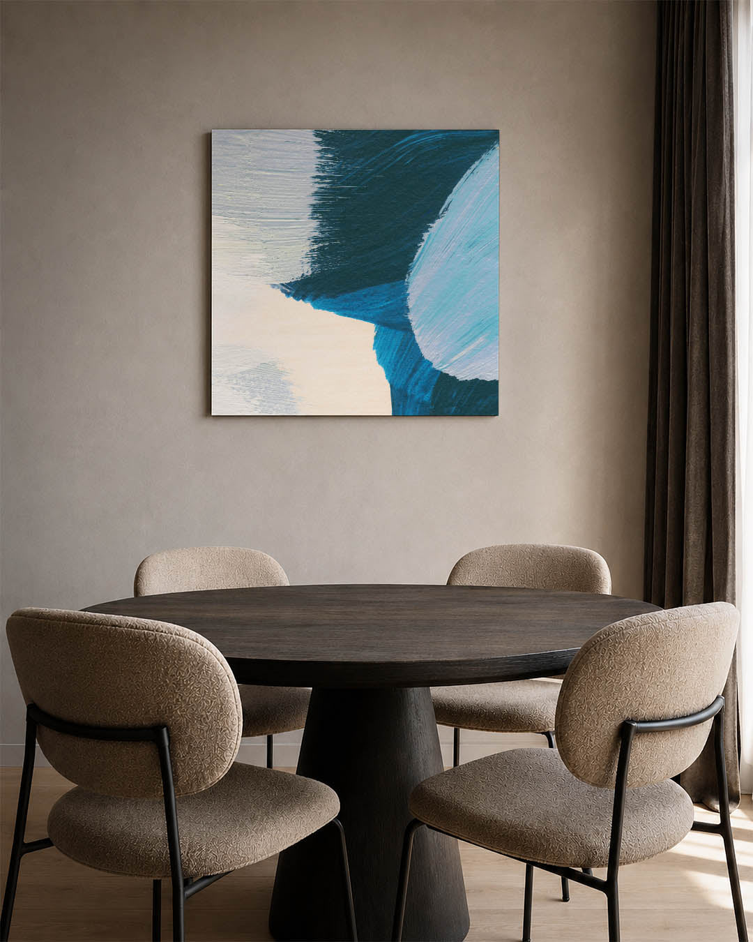 Dynamische kleurencompositie Kunstwerk