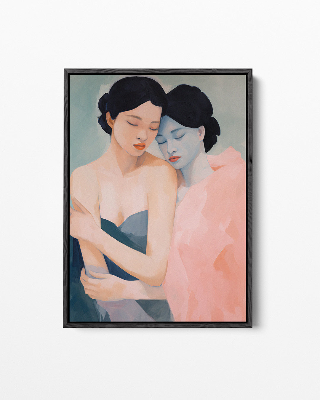 Intieme omhelzing Kunstwerk