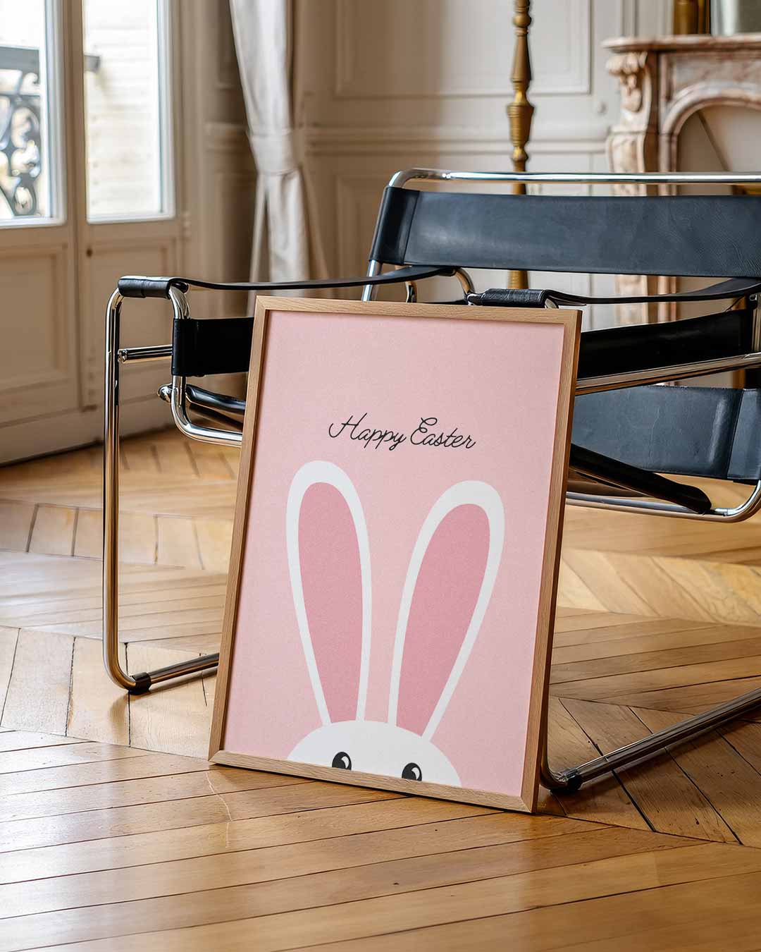 Vrolijke Paas Bunny Poster-WallArtistic