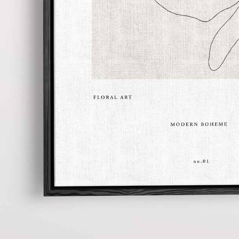 Minimalistische Lijntekening van Citrus Kunstwerk-canvas-dibond-plexiglas-wanddecoratie-WallArtistic