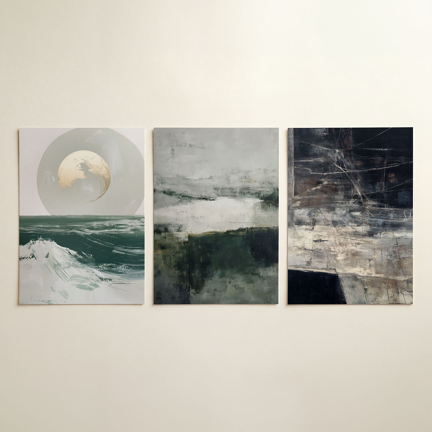 Maan en zee Posterset
