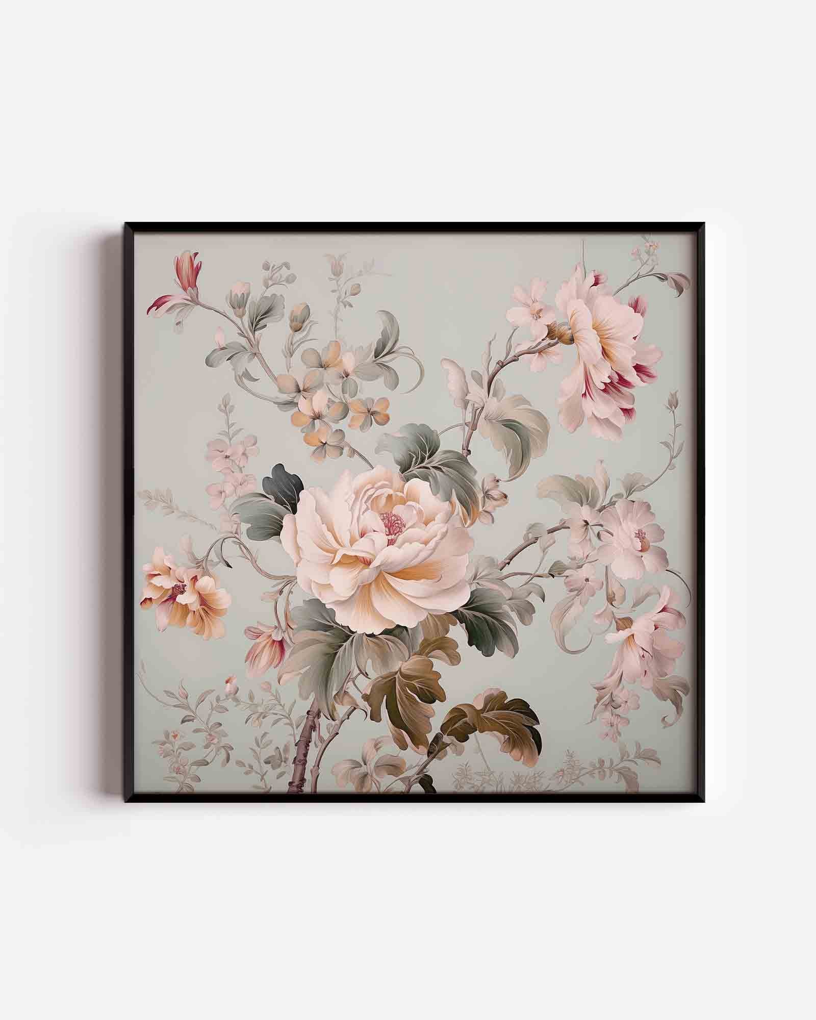 Bloemen en bladeren Poster