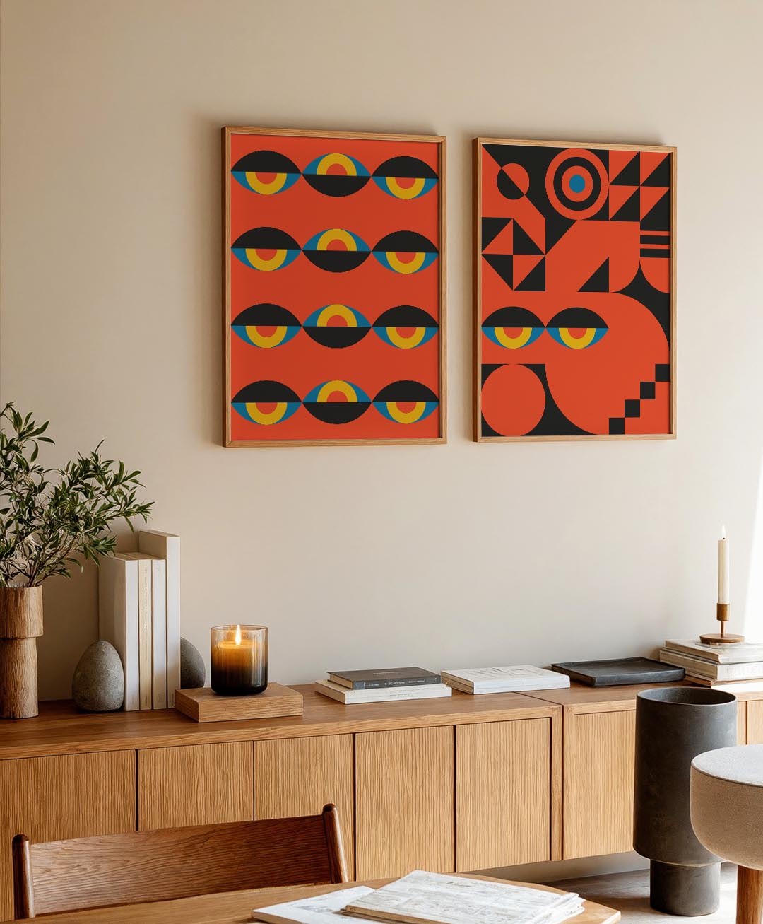 Kleurritme en vlakkenspel Posterset