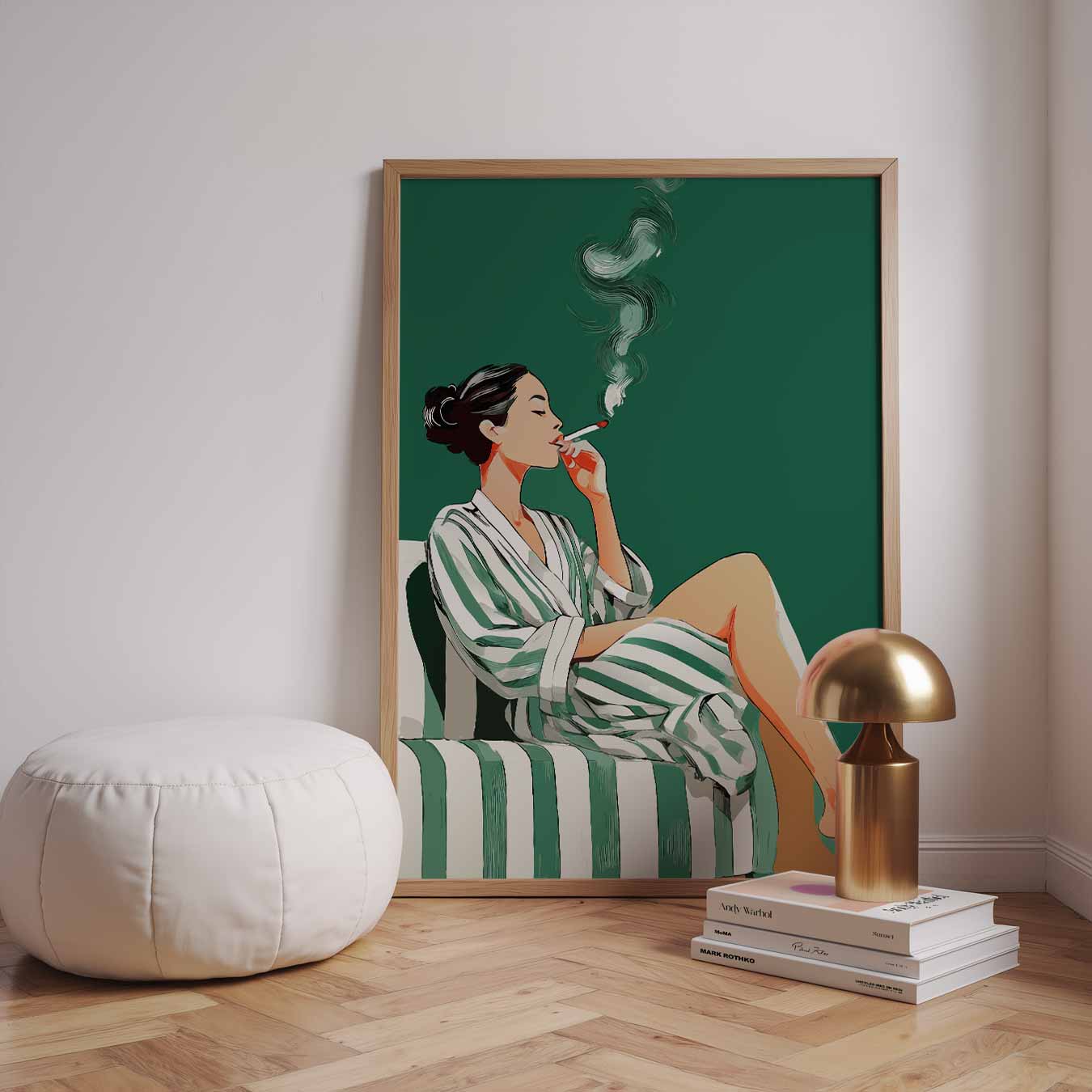 Stijlvolle Ontspanning Poster-WallArtistic