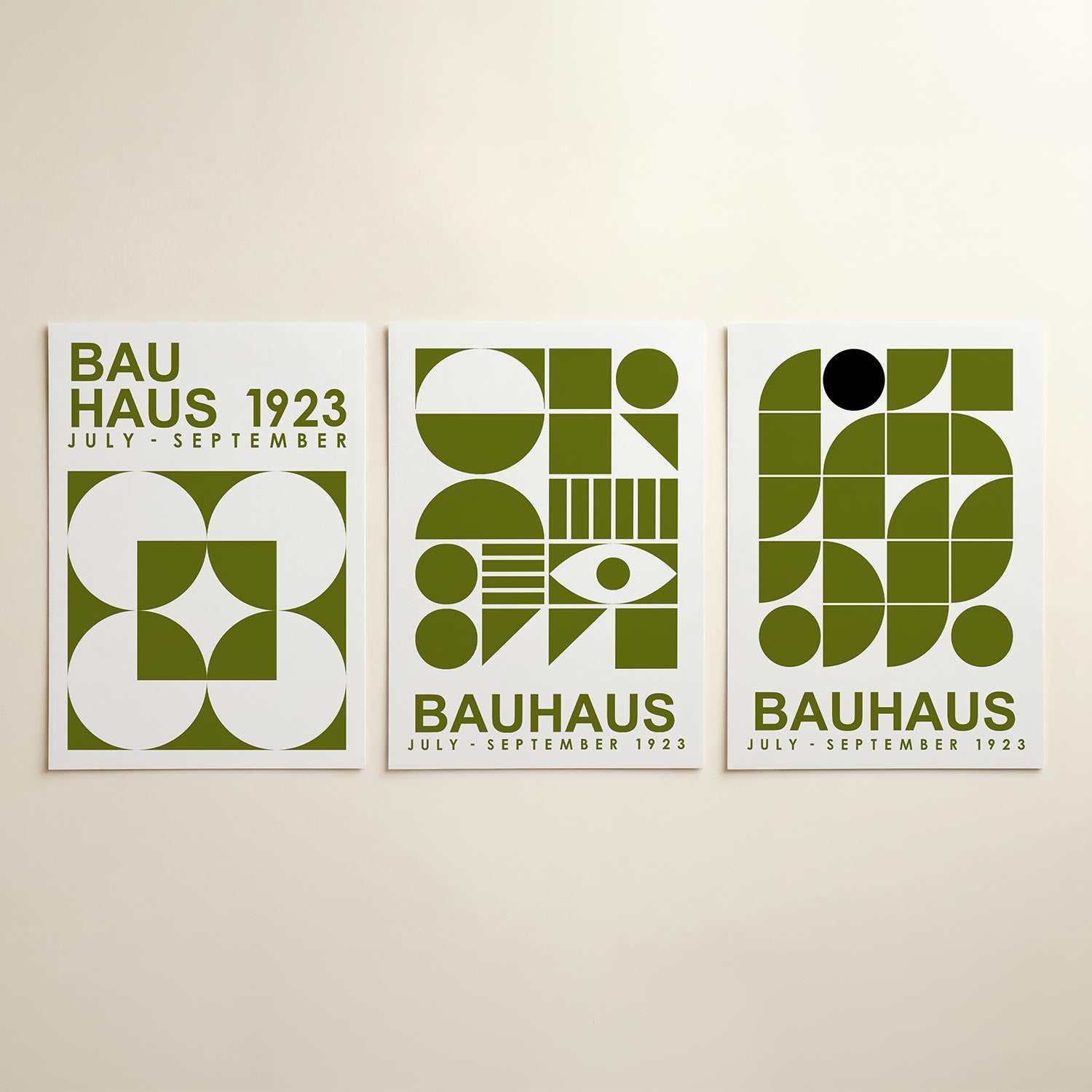 Vormen en vlakken Posterset