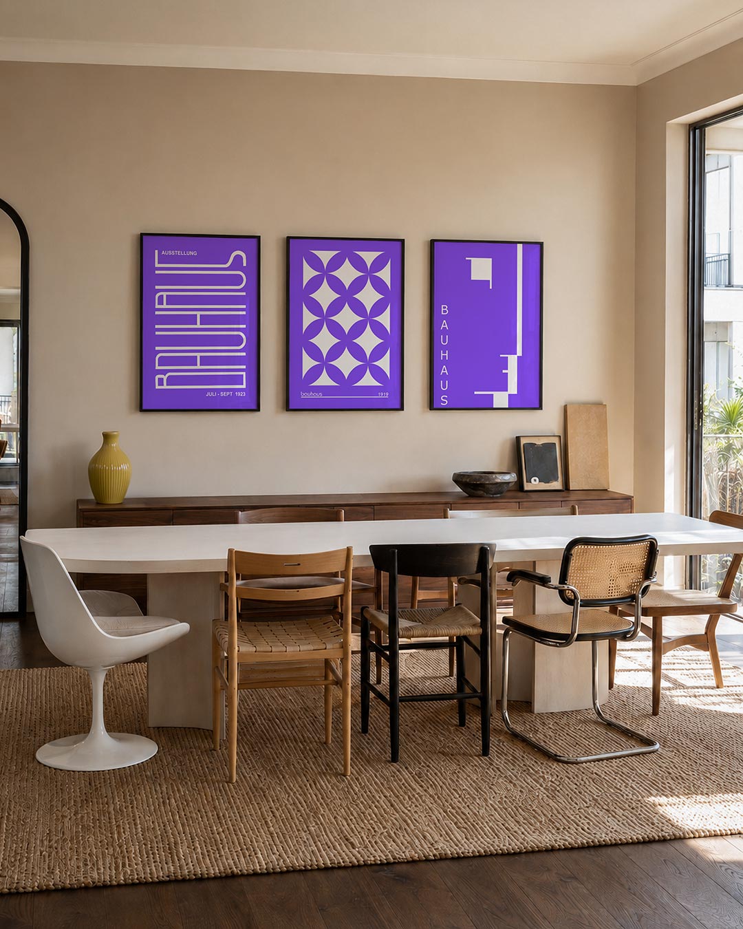 Lijnenspel en kleur Posterset