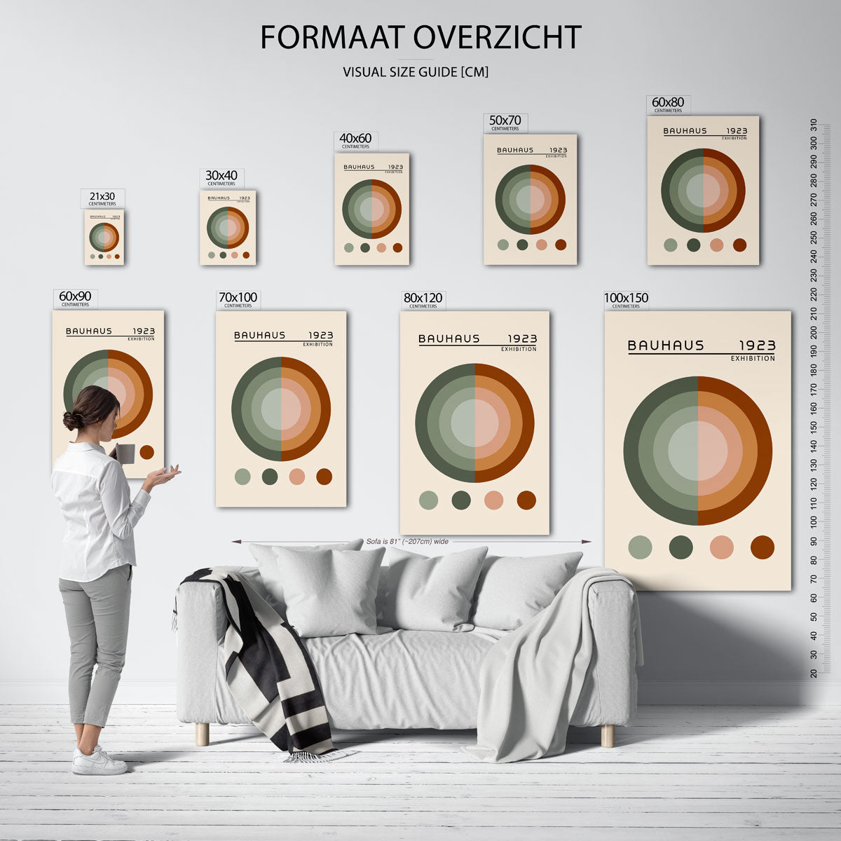 Cirkelvormen en kleuren Poster