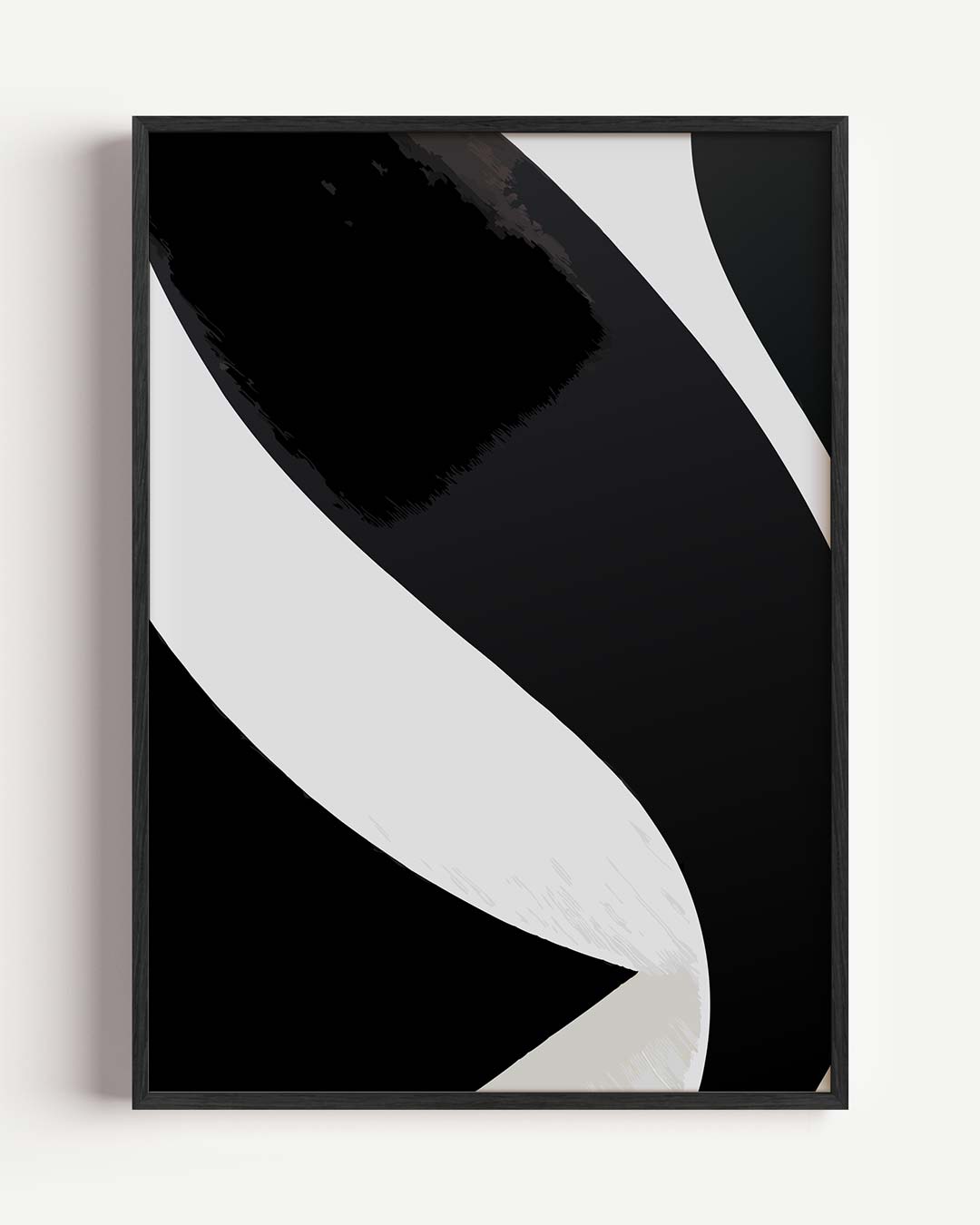 Moderne Monochrome Abstracte Poster-WallArtistic