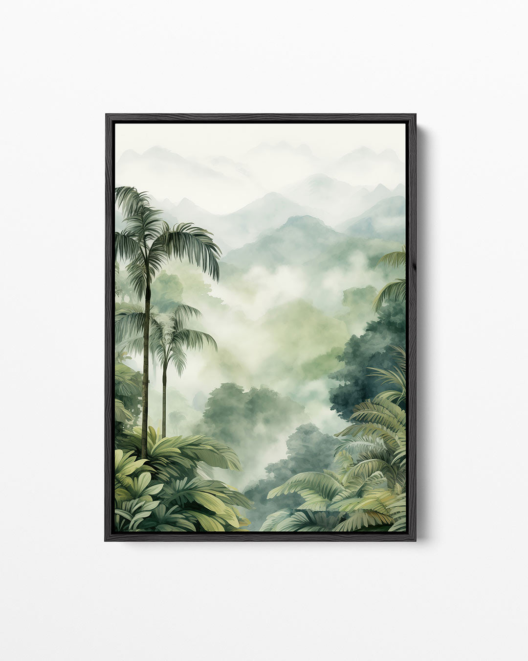 Tropisch boslandschap Kunstwerk