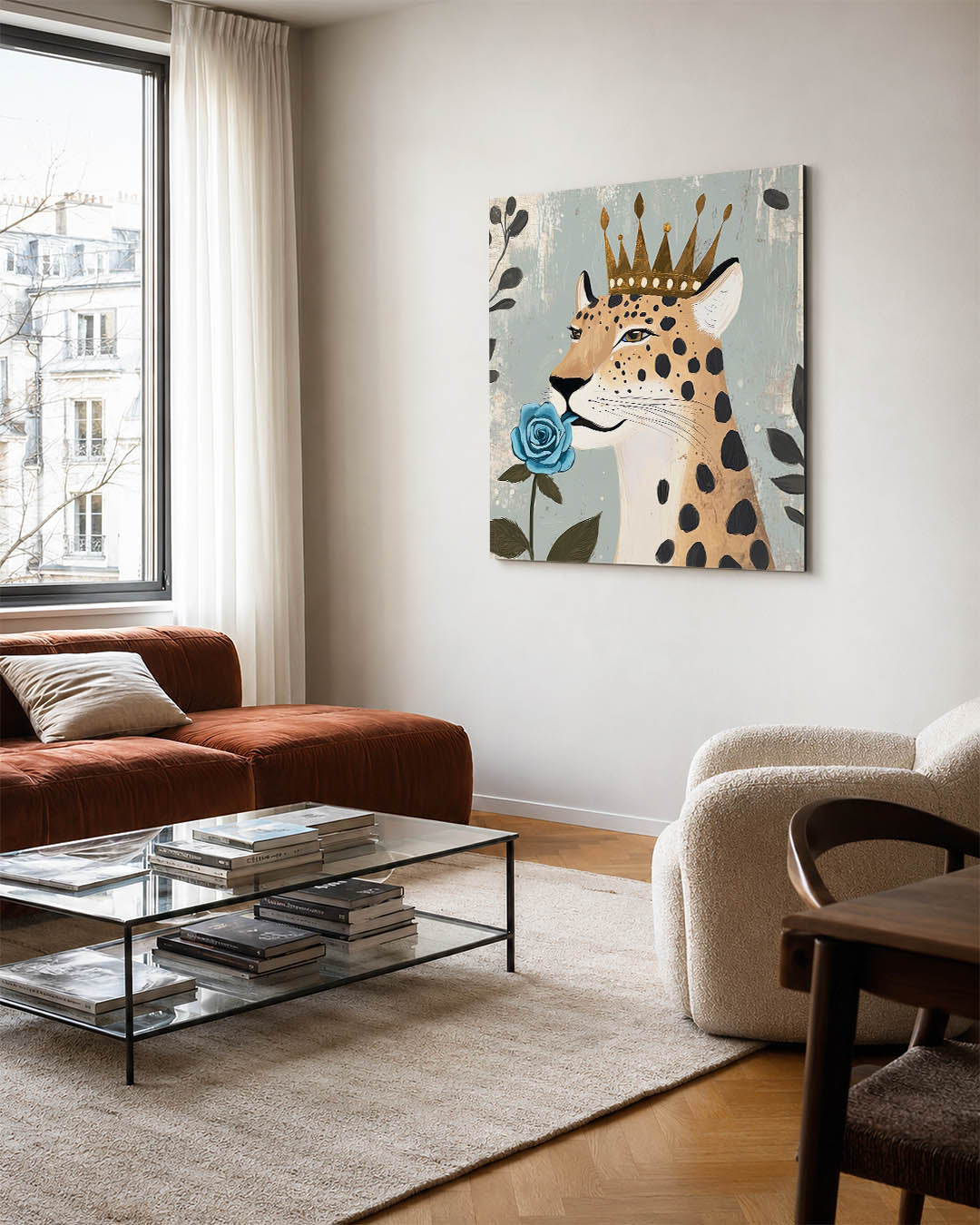 Majestueuze luipaard Kunstwerk