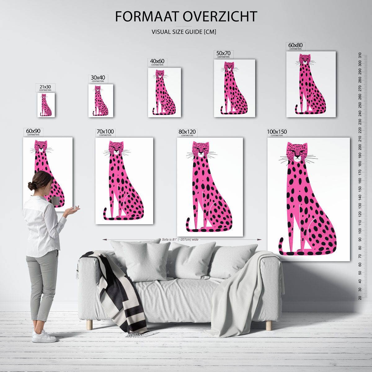 Roze luipaard Poster