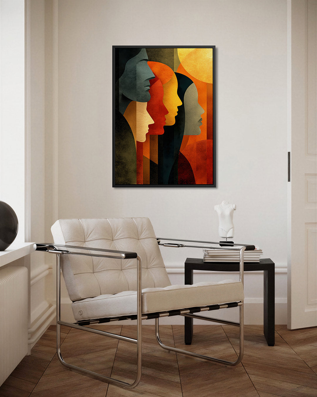 Gestileerde silhouetten Kunstwerk