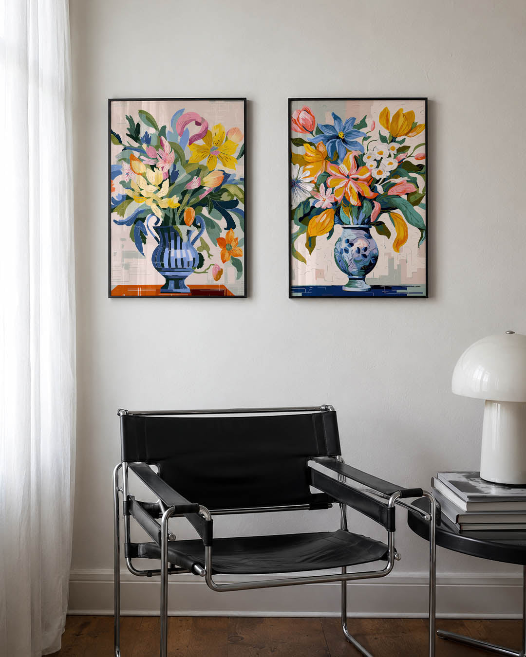 Bloemrijke vormen Posterset