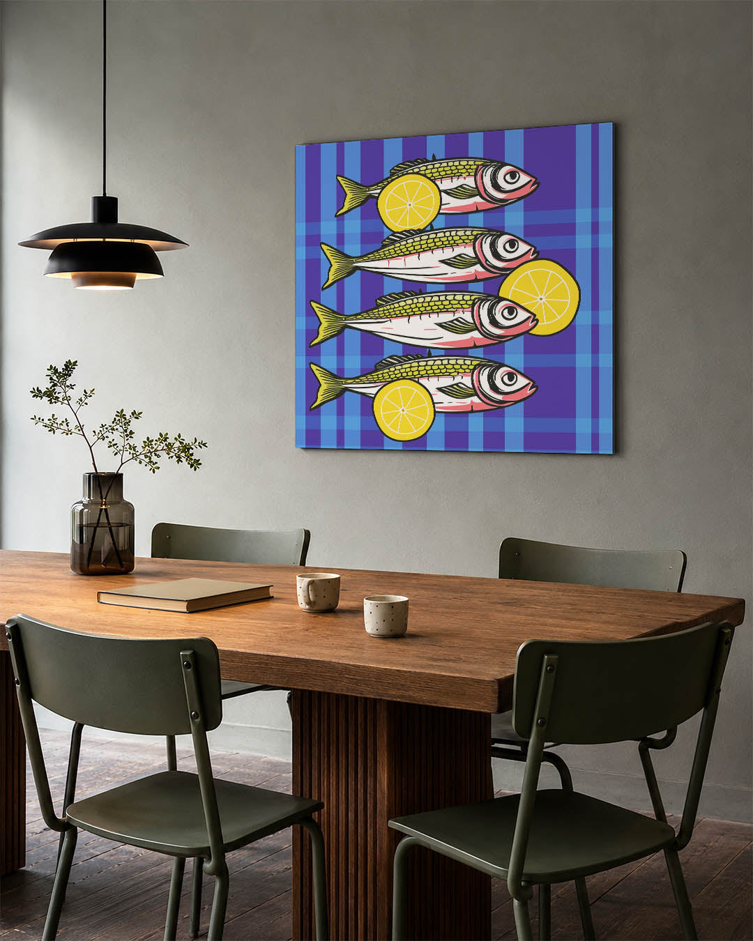 Vissen en citroenen Kunstwerk