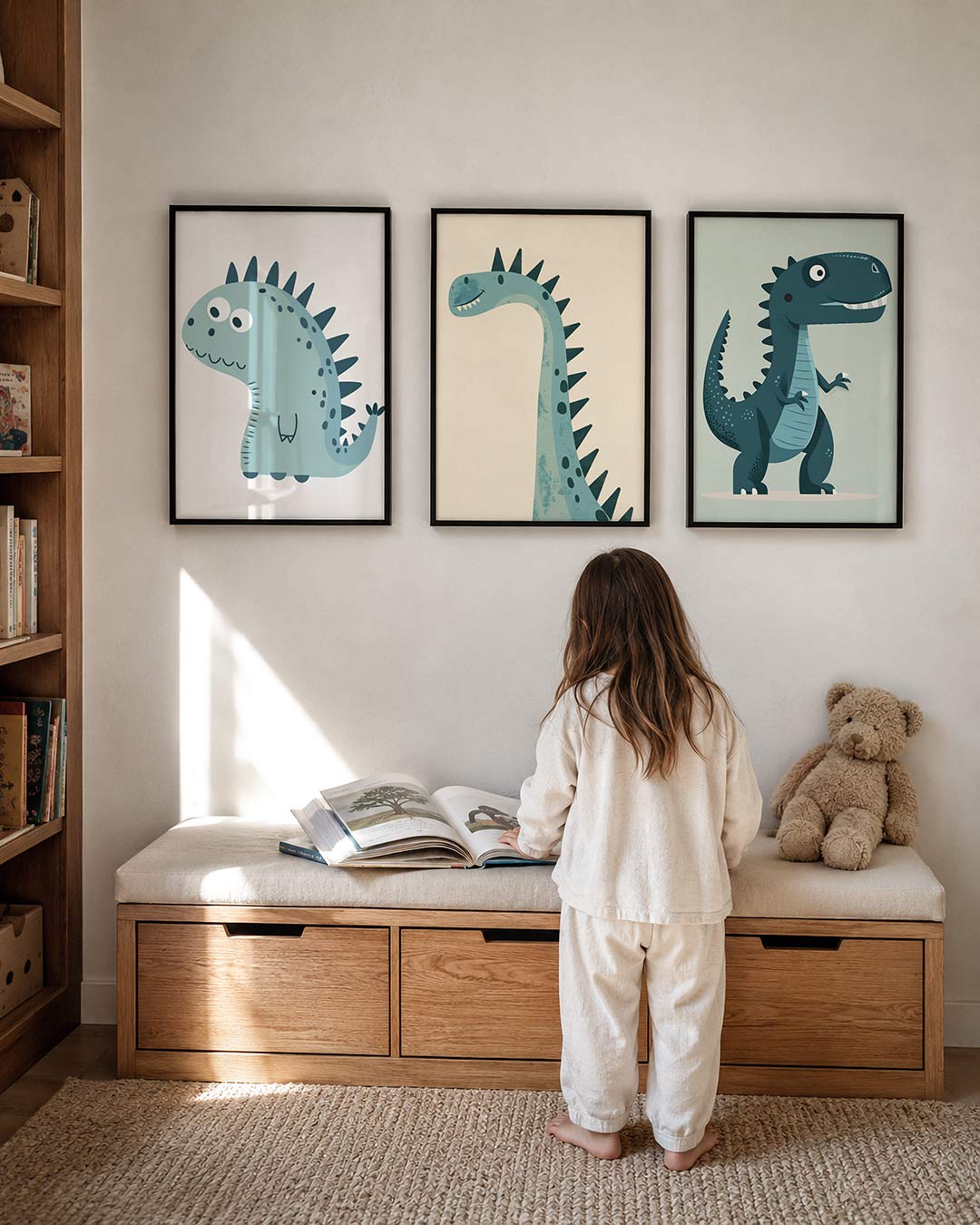 Speelse dino Posterset