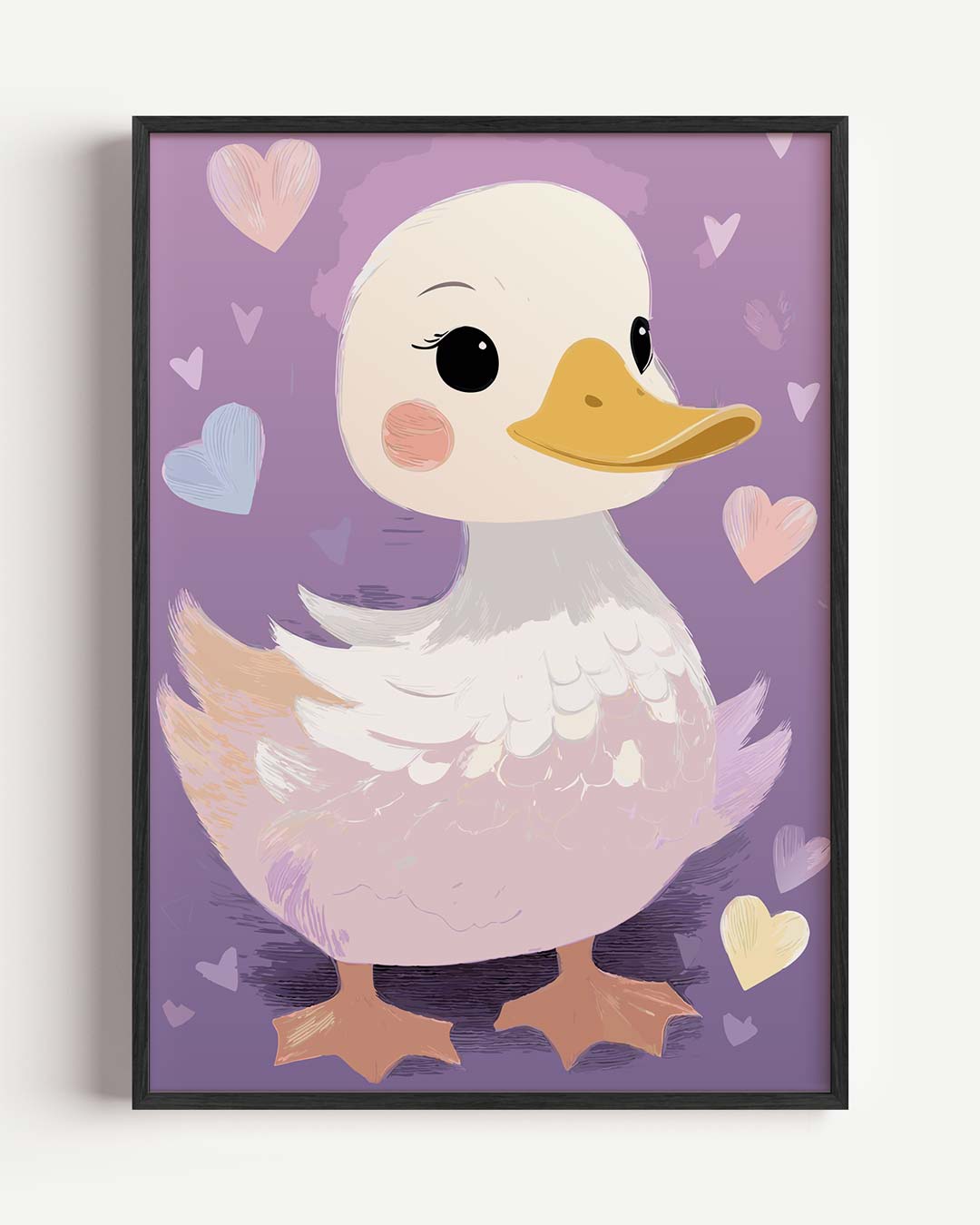Schattige Eend Decoratieve Poster-WallArtistic
