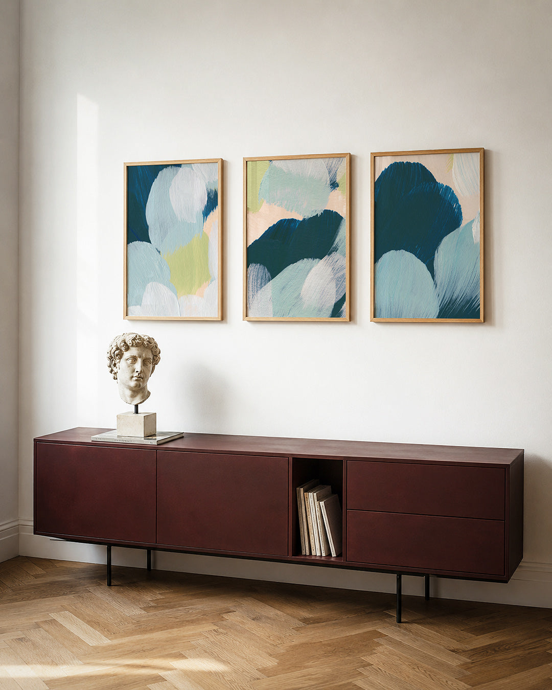Zachte kleurvlakken Posterset