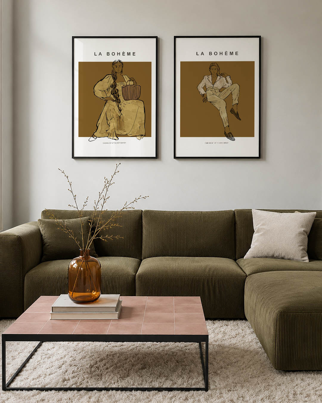 Vrouwelijke elegantie Posterset