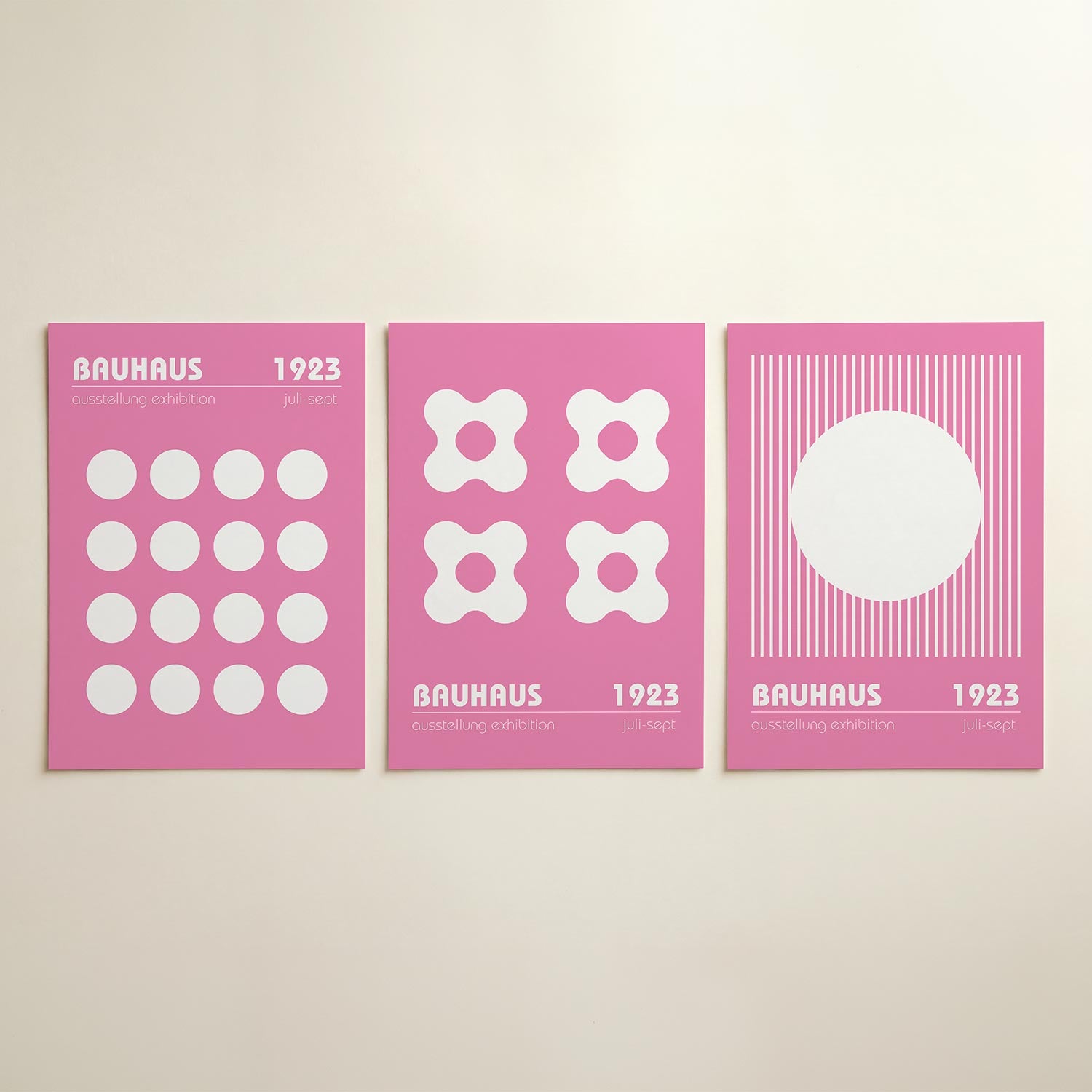 Cirkelritme en kleur Posterset