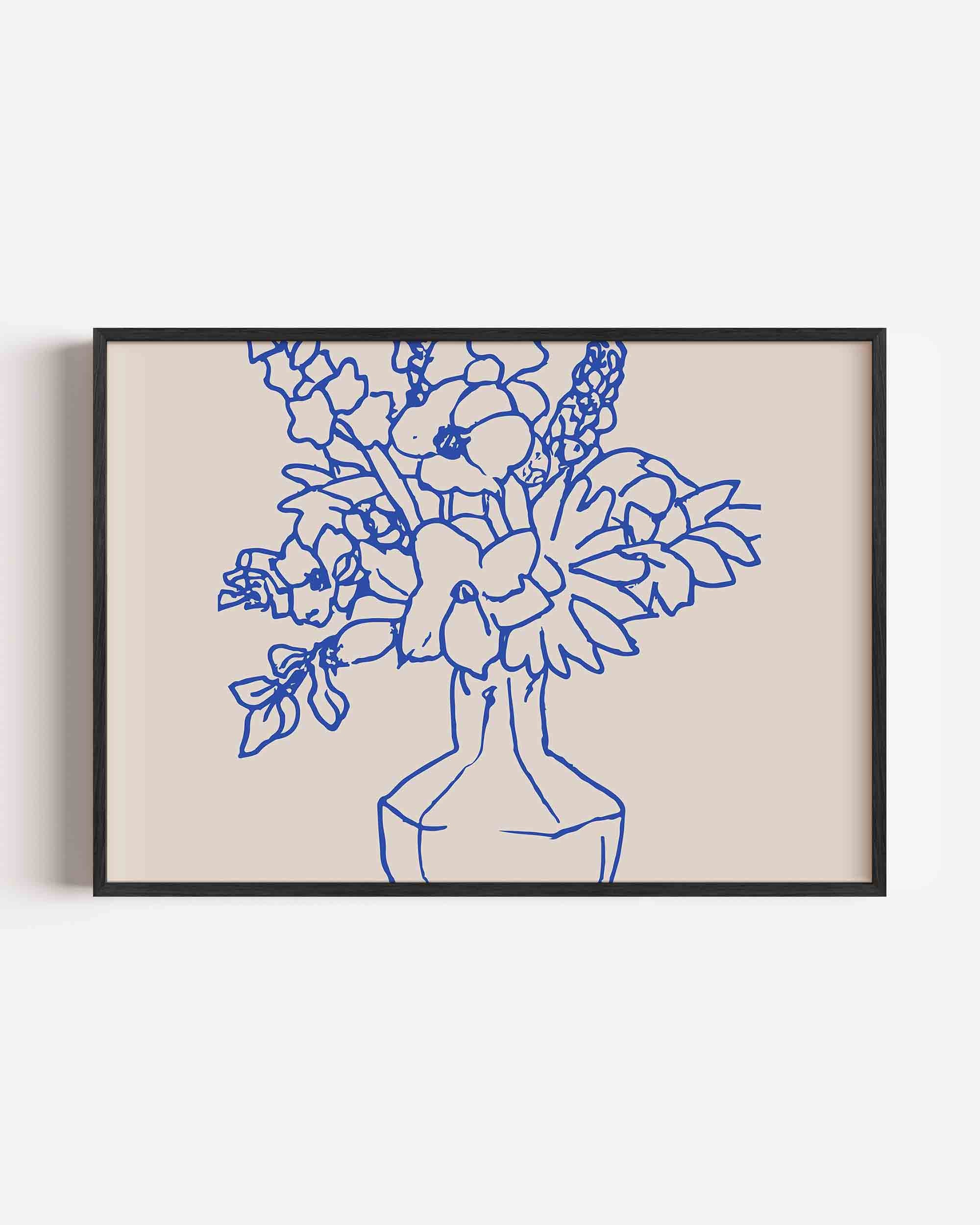 Bloemen in vaas Poster