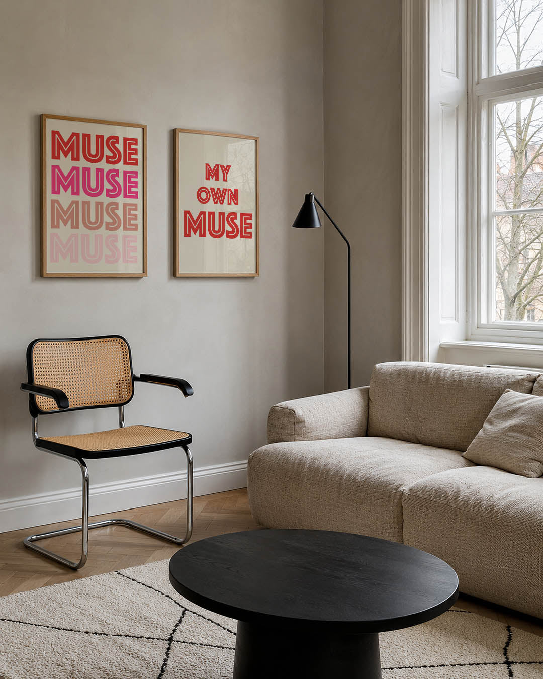 Kleurige herhaling Posterset