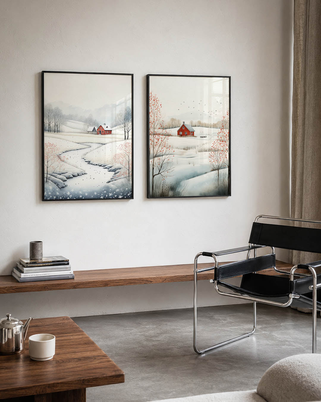 Winterlandschap harmonie Posterset